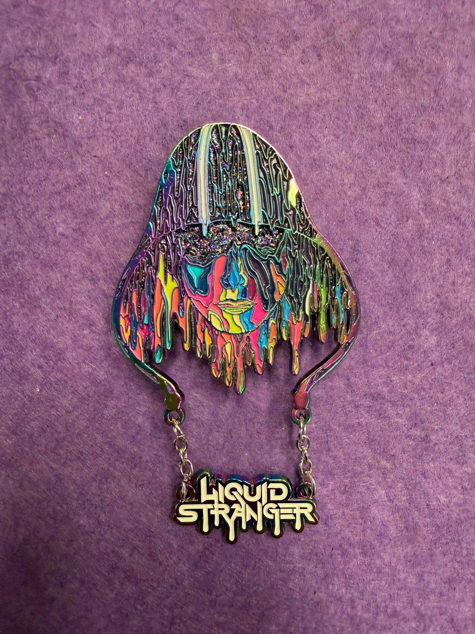 LE Liquid Stranger Drip Dangle Pin