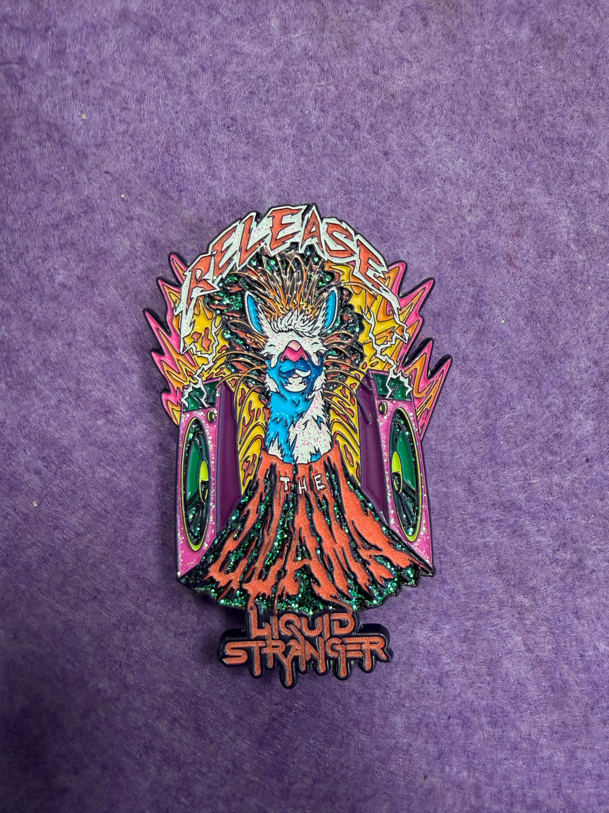 LE Liquid Stranger &#39;Release The llama&#39; Pin