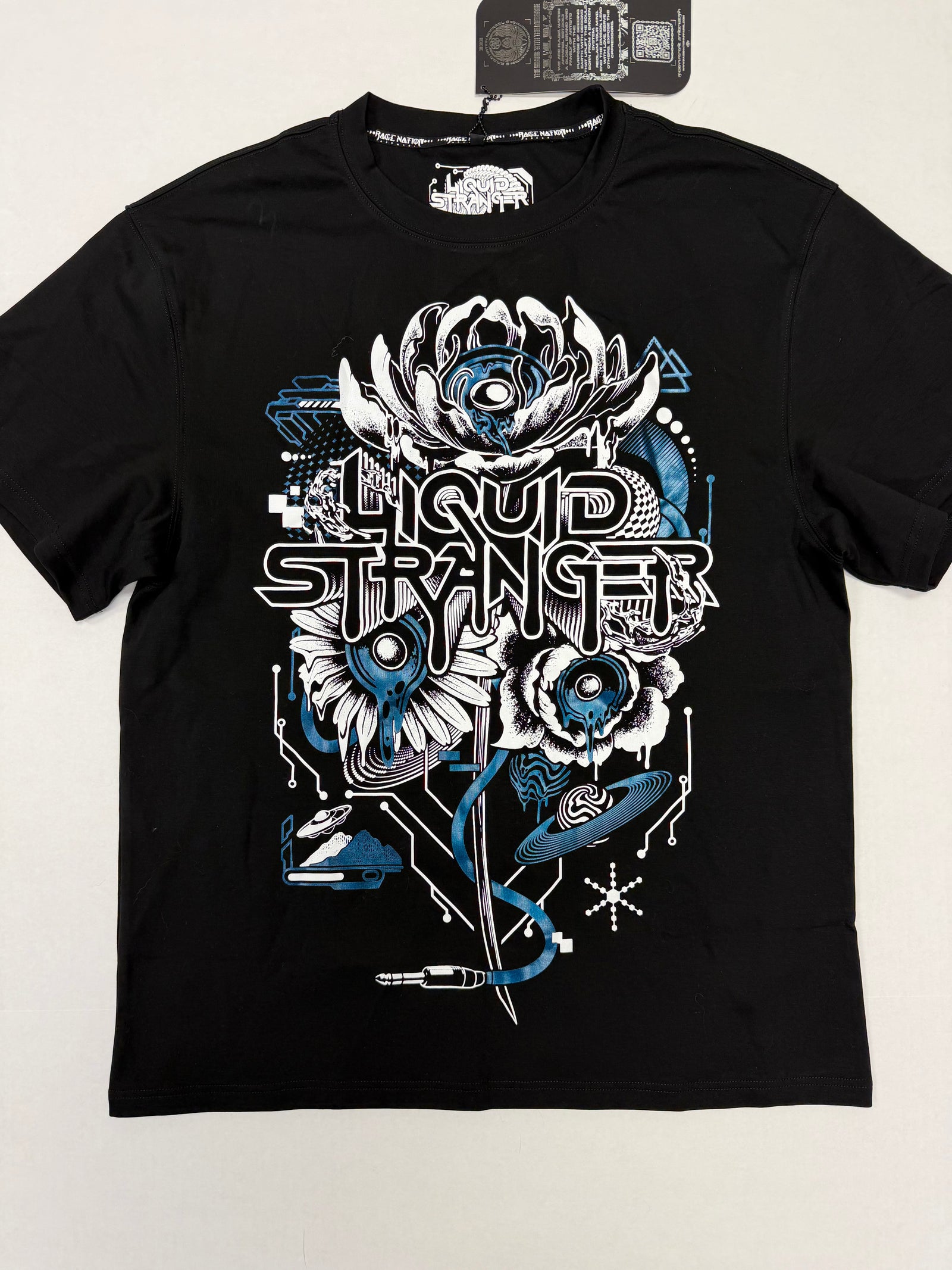 Liquid Stranger Floral Foil T-Shirt