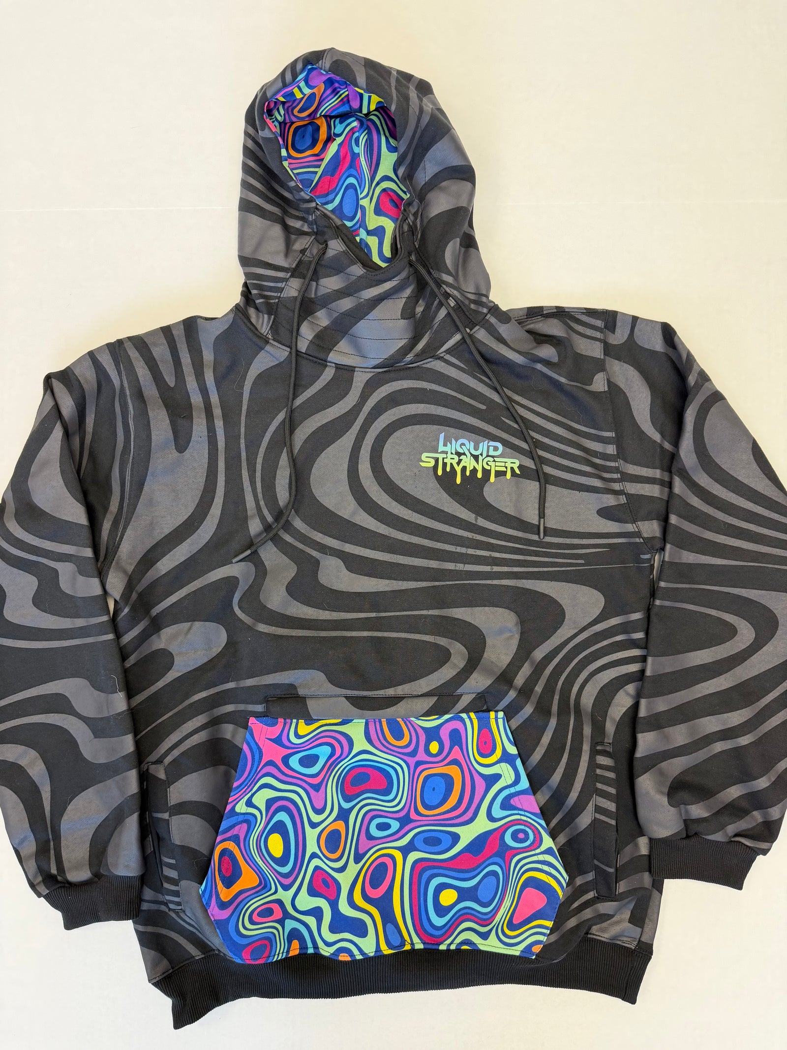 LE Liquid Stranger Ninja Swirl Pocket Hoodie
