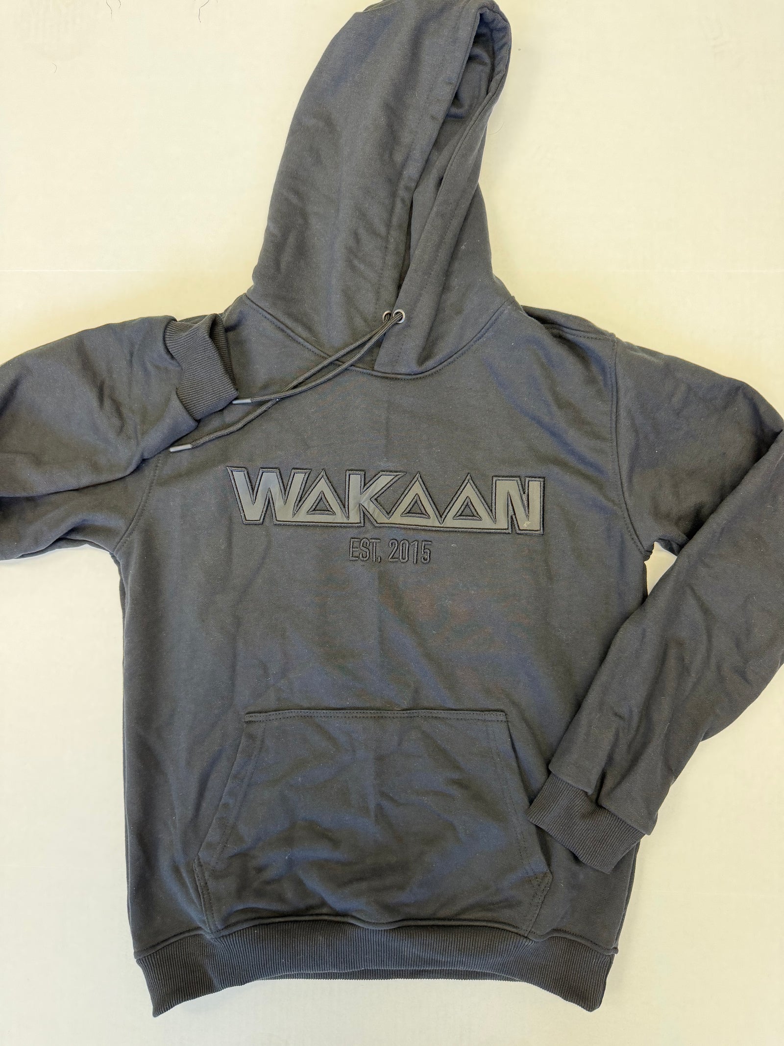 WAKAAN Triple Black Patch Hoodie