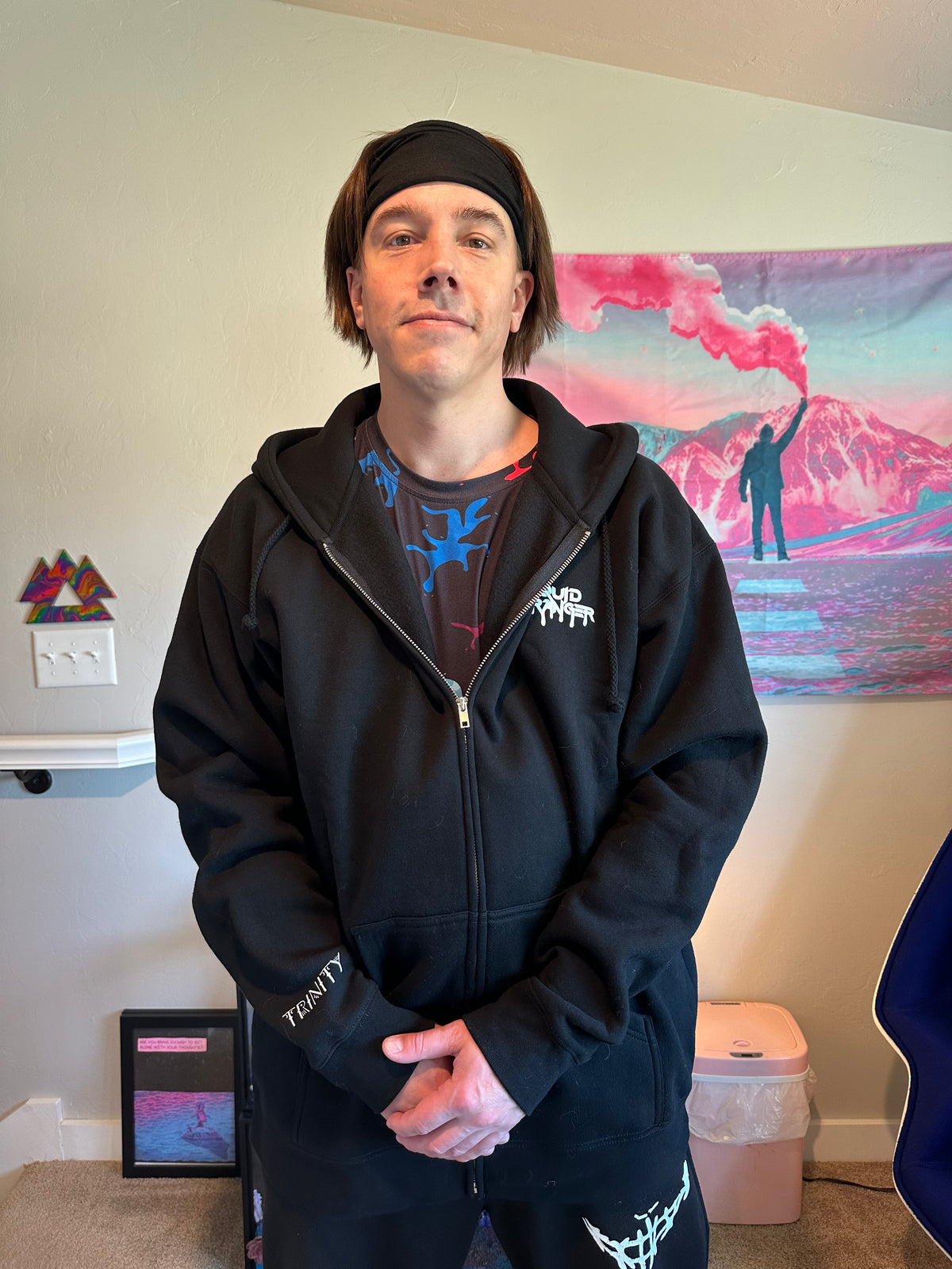 &#39;TRINITY&#39; Red Rocks Zip Up Hoodie