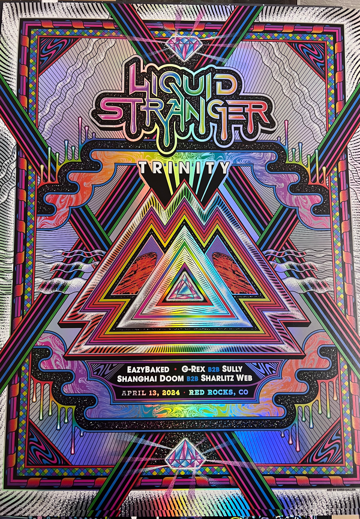 Official WAKAAN Rocks II &#39;TRINITY&#39; LE Holographic Poster