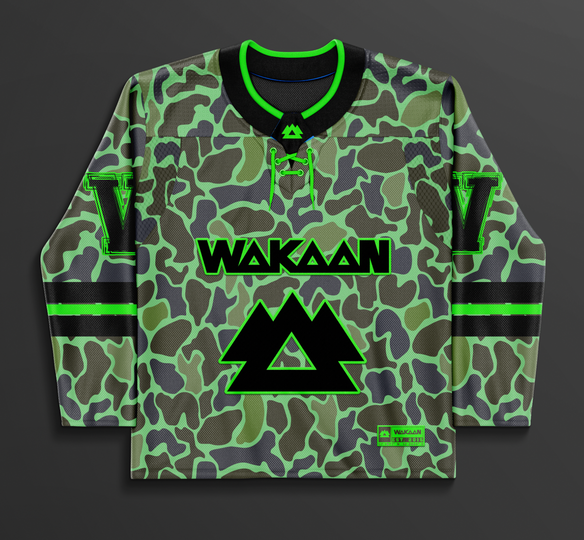 WAKAAN Duck Camo Greenery Hockey Jersey