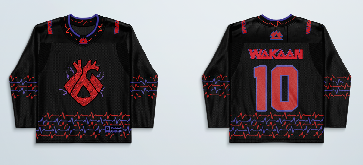 LE WAKAAN &#39;Heartbeat&#39; Hockey Jersey