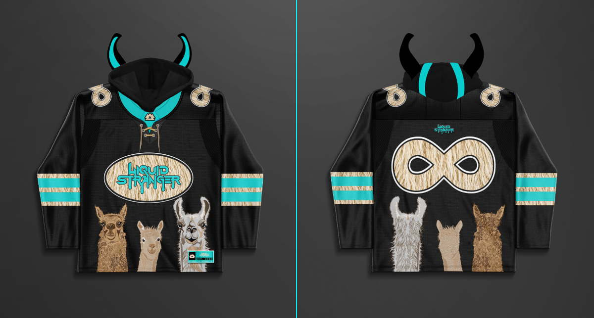 LE Liquid Stranger Hooded Sherpa Hockey Jersey
