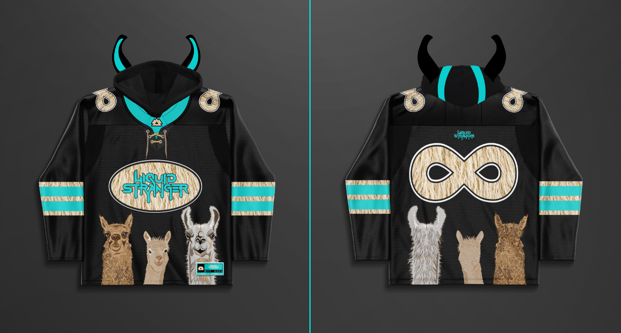 LE Liquid Stranger Hooded Sherpa Hockey Jersey
