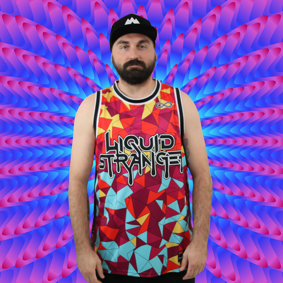Liquid Stranger &#39;Geometric&#39; Basketball Jersey