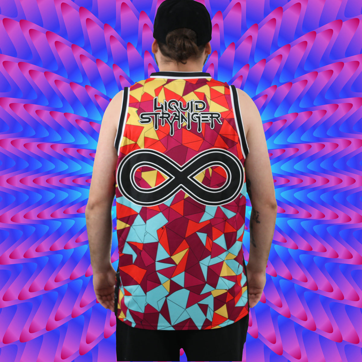 Liquid Stranger &#39;Geometric&#39; Basketball Jersey