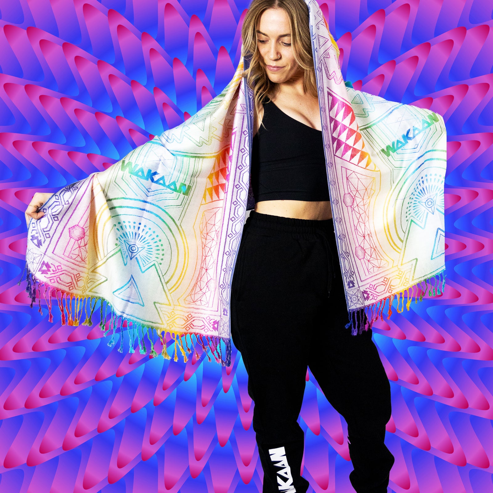 WAKAAN 'Spiral Light' Pashmina [SALE]